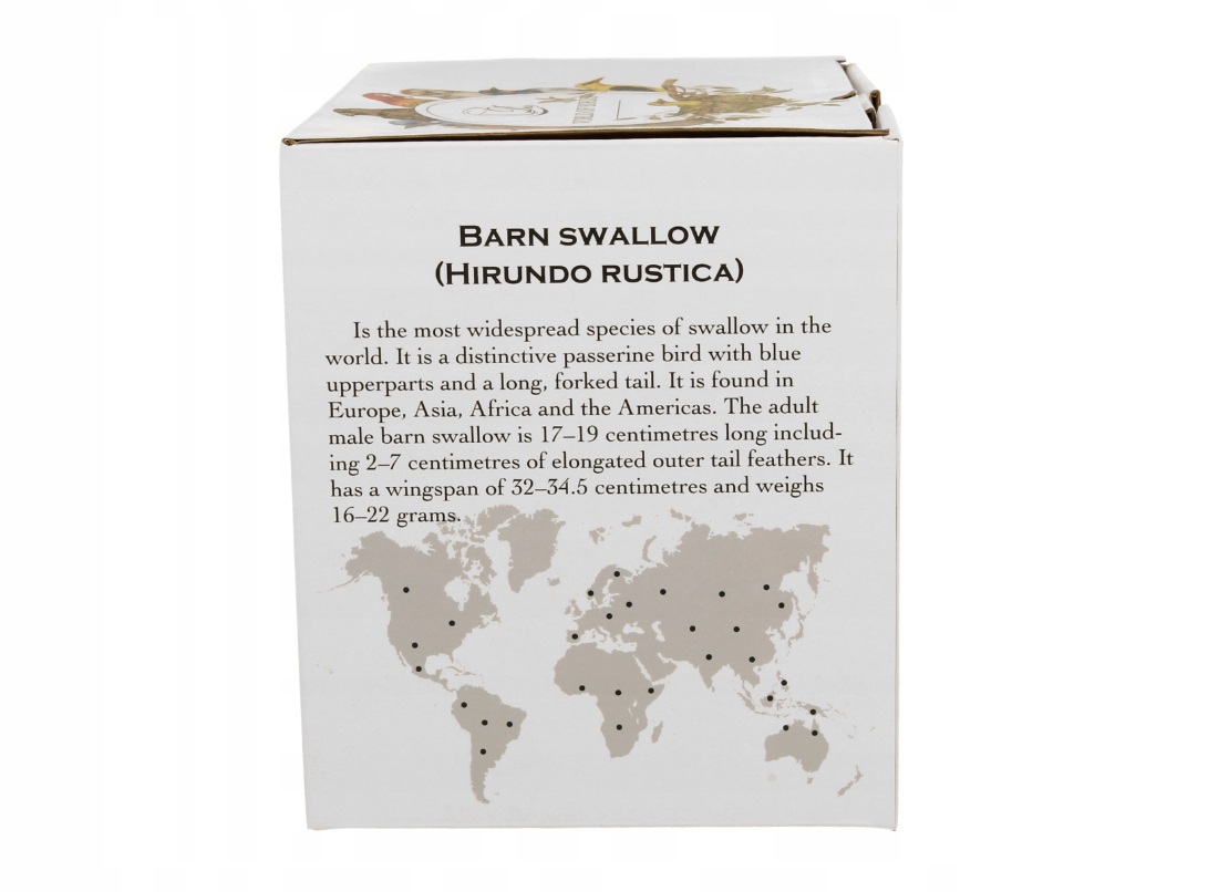 KUBEK PORCELANOWY DUO JASKÓŁKI NA PREZENT 400 ML