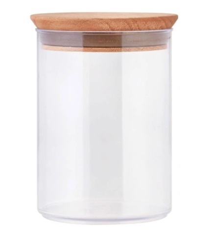 POJEMNIK + POKRYWKA DREWNIANA NA PRZYPRAWY PRACTIC 250 ML