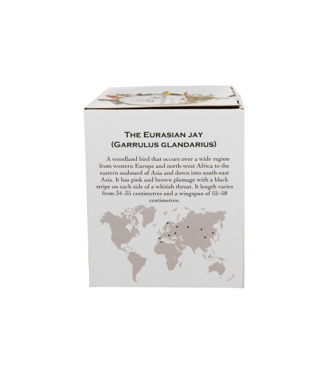 KUBEK Z ZAPARZACZEM POKRYWKĄ DO ZIÓŁ HERBATY DUO SÓJKI NA PREZENT 400 ML