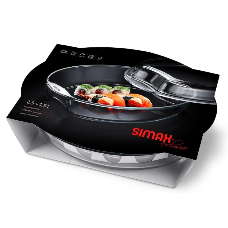 NACZYNIE OWALNE Z POKRYWKĄ SIMAX SMART TOUCH 4,4 L (2,5 +1,9)