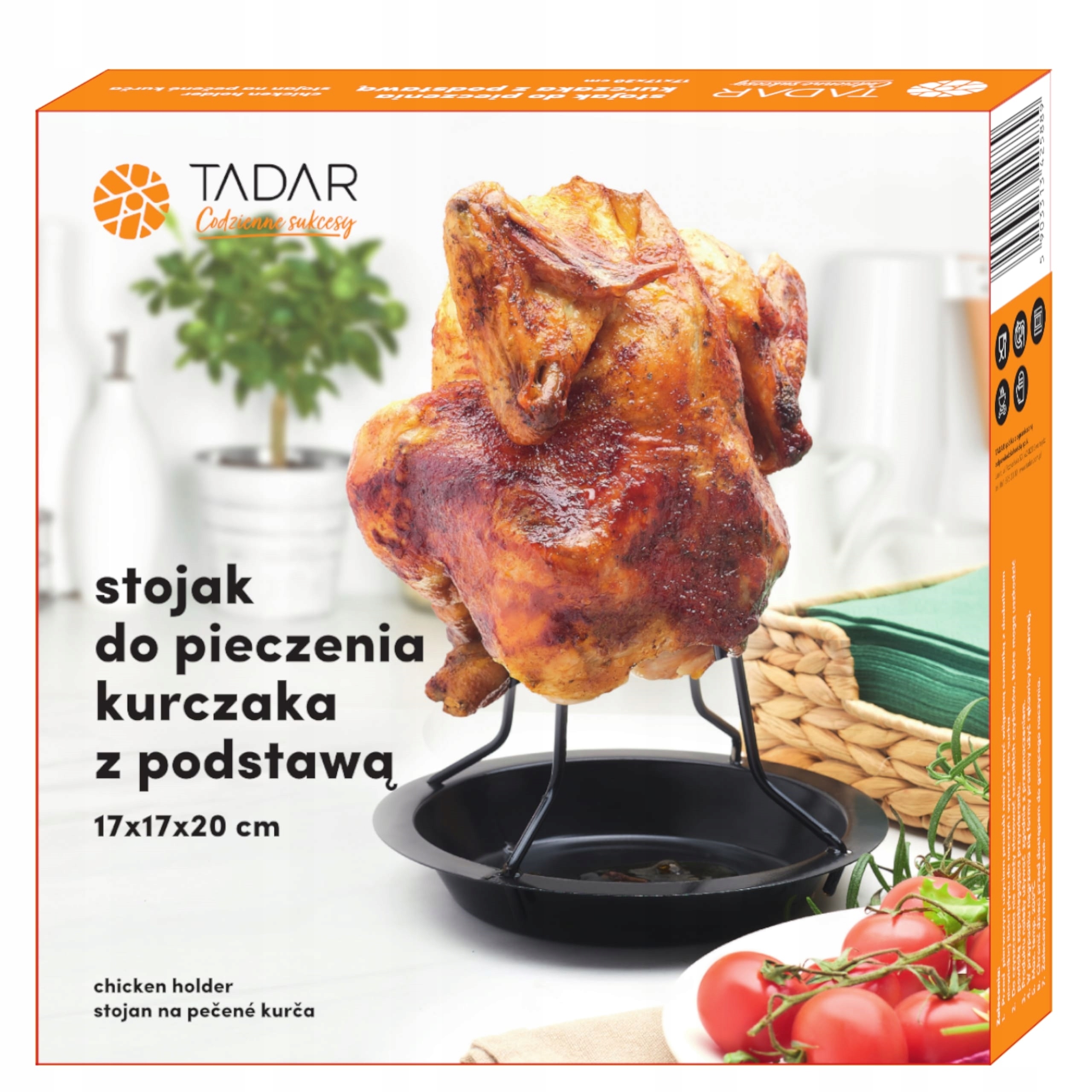 STOJAK RUSZT DO PIECZENIA KURCZAKA W CAŁOŚCI TADAR