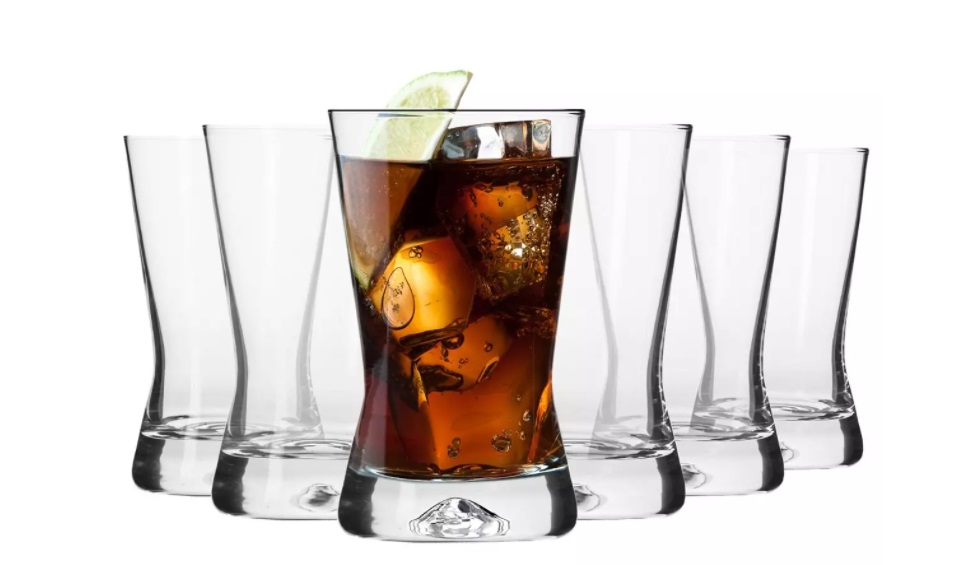 SZKLANKI NISKIE DO SOKU WODY DRINKÓW KROSNO X-LINE 200 ML X 6 SZT