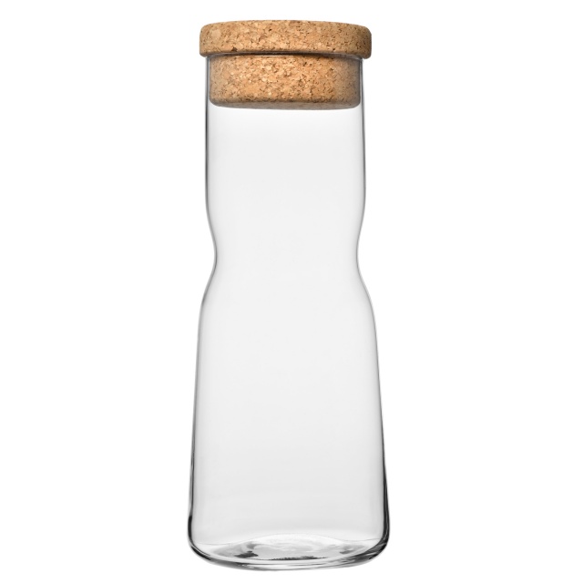 KARAFKA SZKLANA Z KORKIEM DO WODY SOKU KROSNO SPLENDOUR 1 L