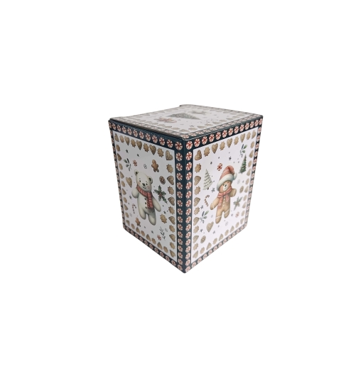 KUBEK Z ZAPARZACZEM ŚWIĄTECZNY POKRYWKĄ DUO ŚWIĘTA PIERNIKI 360 ML