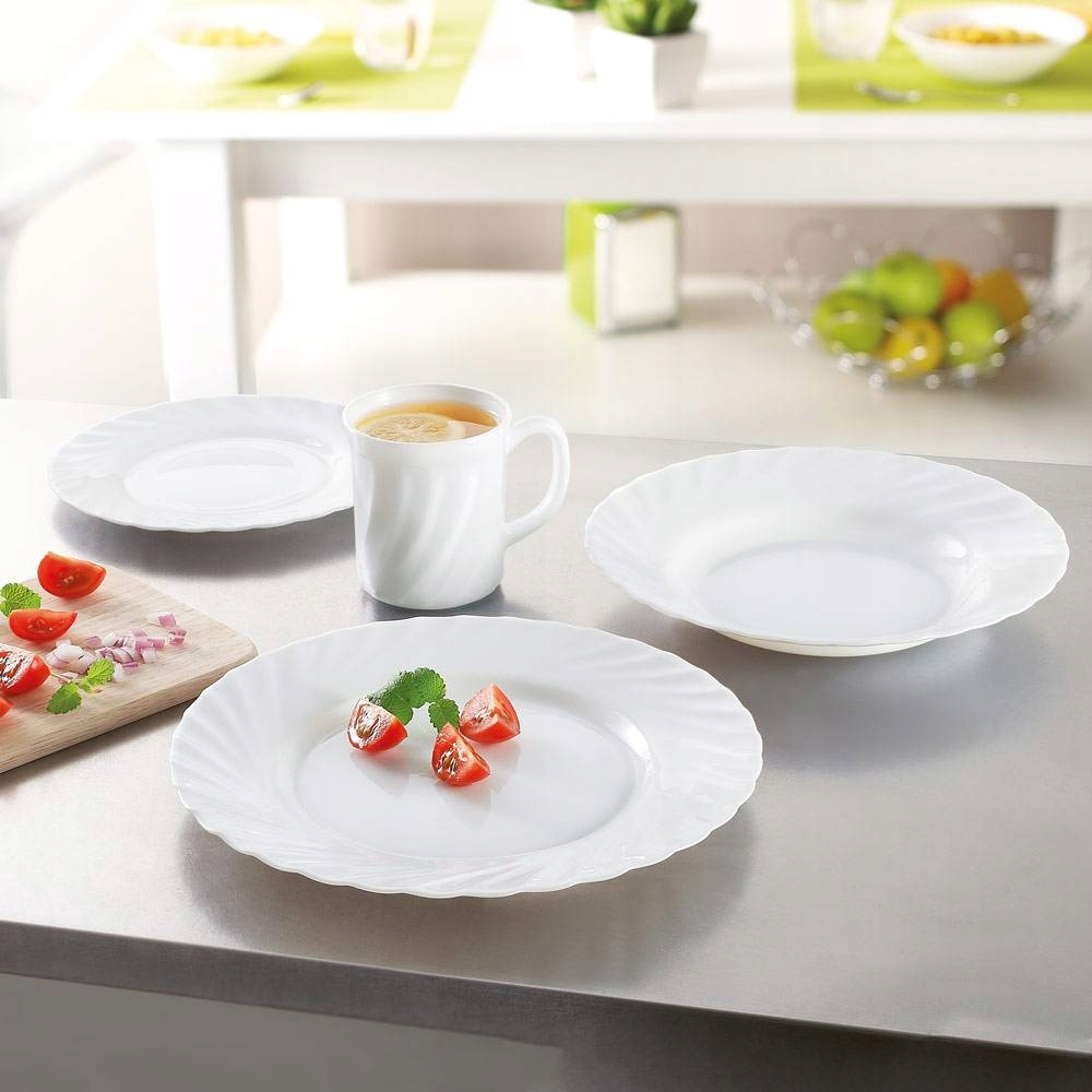 TALERZ GŁĘBOKI LUMINARC TRIANON 22,5 CM BIAŁY