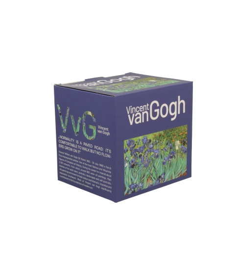 KUBEK Z ZAPARZACZEM I POKRYWKĄ KOTY DUO VAN GOGH IRISES IRYSY 430 ML
