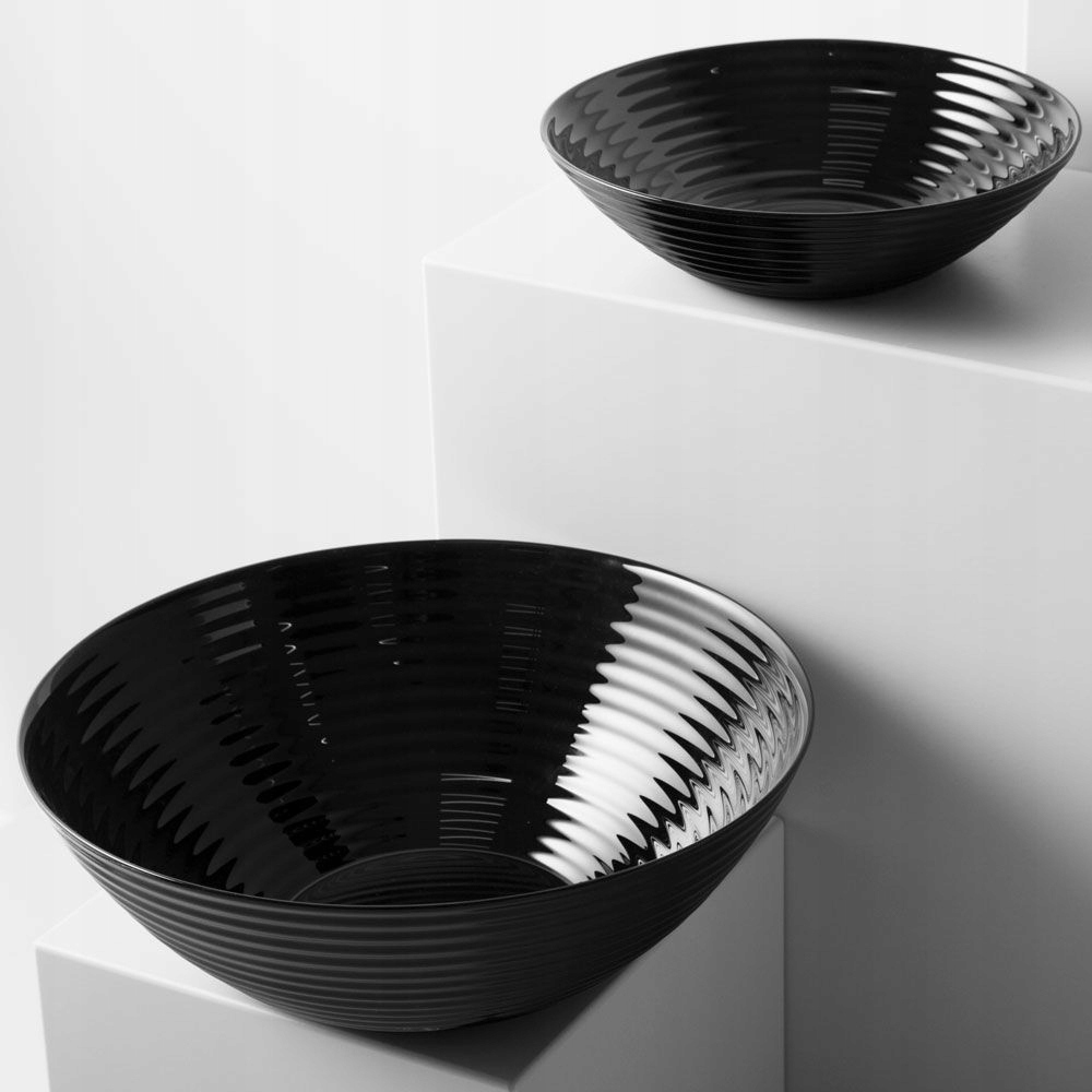 TALERZ GŁĘBOKI MISKA LUMINARC HARENA CZARNY 20