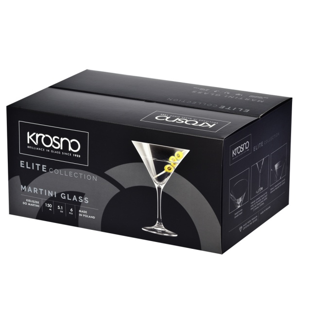 KIELISZKI DO MARTINI KROSNO ELITE 150 ML X 6 SZT