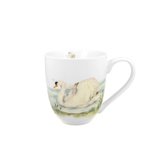 KUBEK DUŻY XXL DUO PTAKI ŁABĘDŹ NA PREZENT 1000 ML