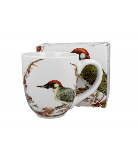 KUBEK DUŻY XXL DUO PTAKI DZIĘCIOŁ NA PREZENT 1000 ML