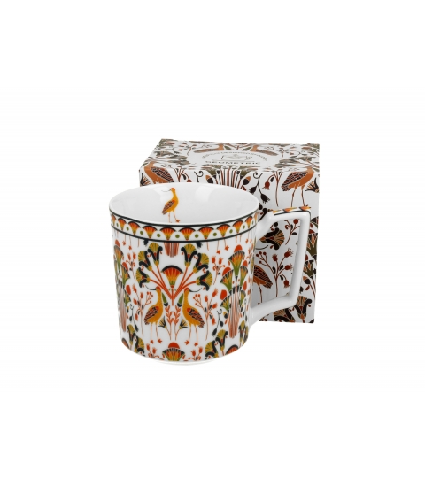 KUBEK PORCELANOWY DUO GEOMETRIC HERON  400 ML