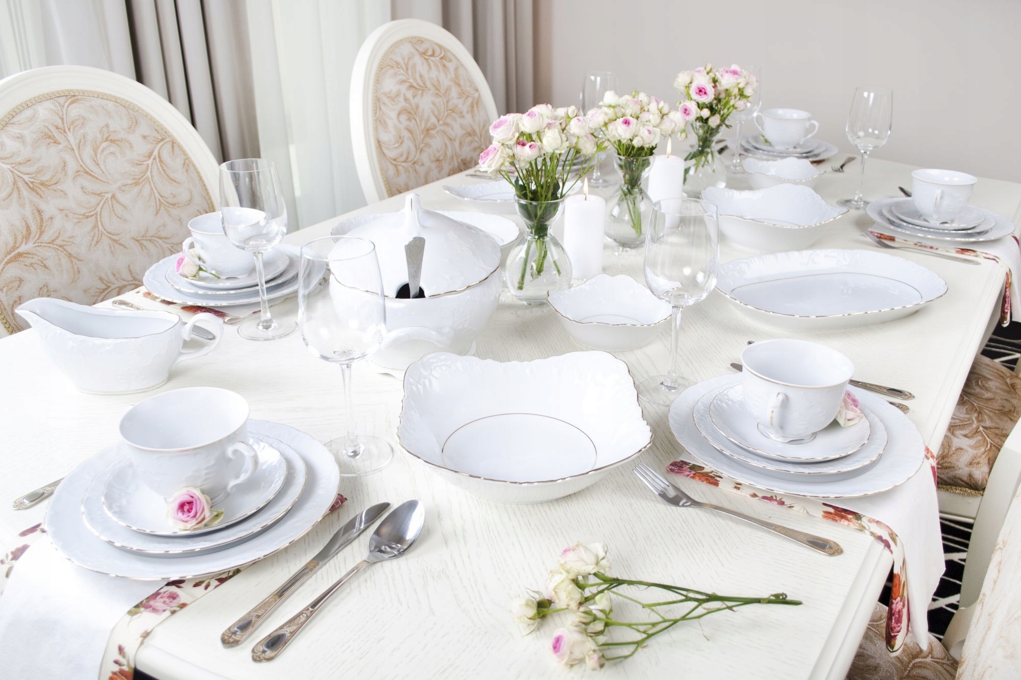 SERWETNIK ĆMIELÓW ROCOCO ZŁOTY PASEK 3604