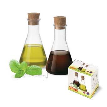 ZESTAW KARAFKA BUTELKA SZKLANA NA OCET OLIWĘ SIMAX 100 ML X 2