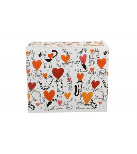 KUBEK DUŻY XXL DUO KOT KOTY SERCA NA PREZENT 1000 ML