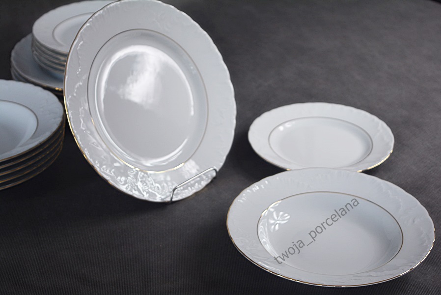 TALERZ Głęboki ROCOCO 22,5 cm 3604 ĆMIELÓW GAT. 1