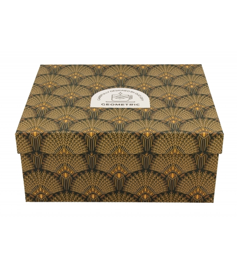 FILIŻANKA + SPODEK DUO GEOMETRIC VERDIGO 250 ML X 2 SZT