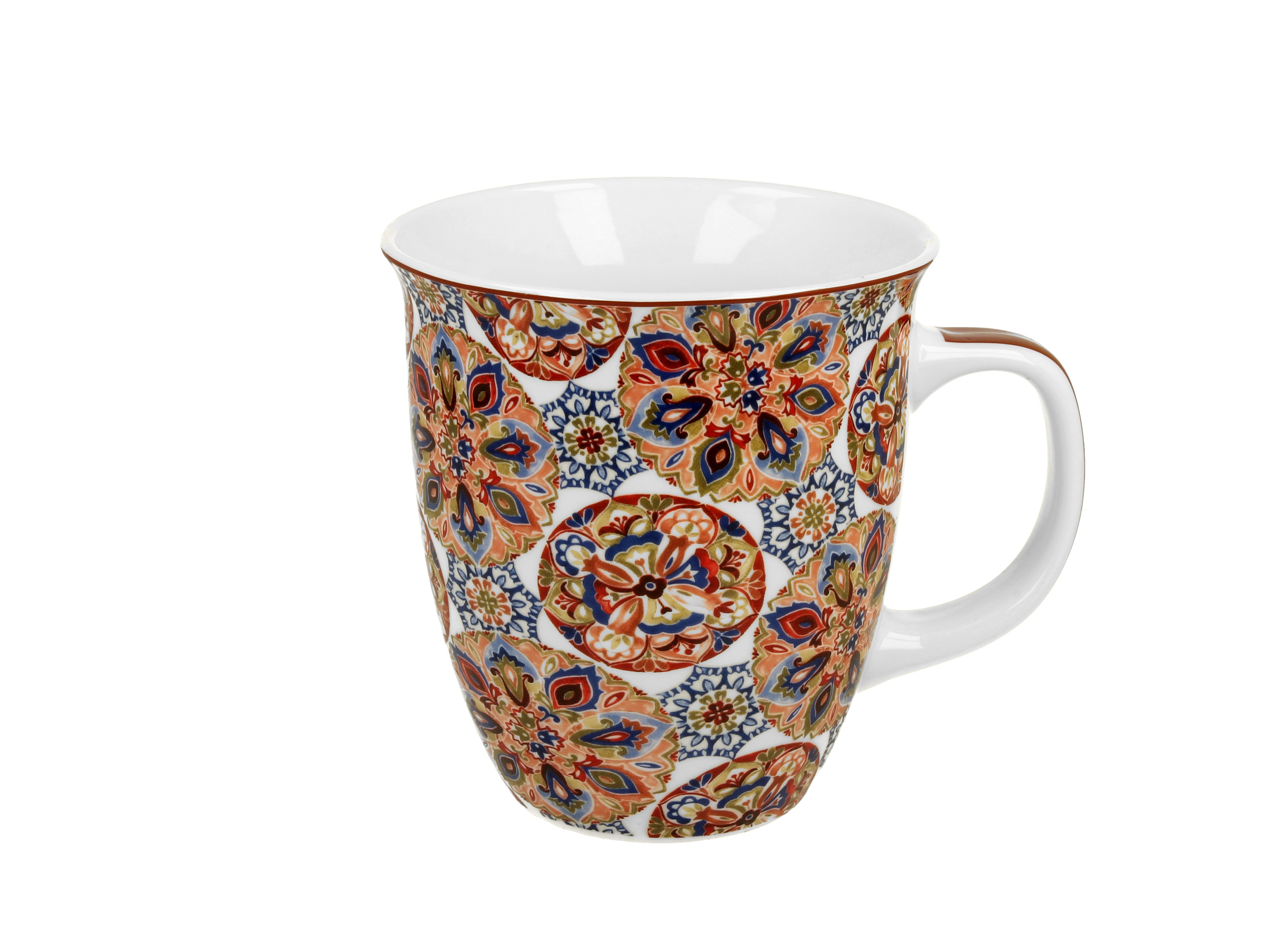 KUBEK DUŻY XXL DUO GANIKA RED CZERWONY ABSTRAKCJA 650 ML NA PREZENT