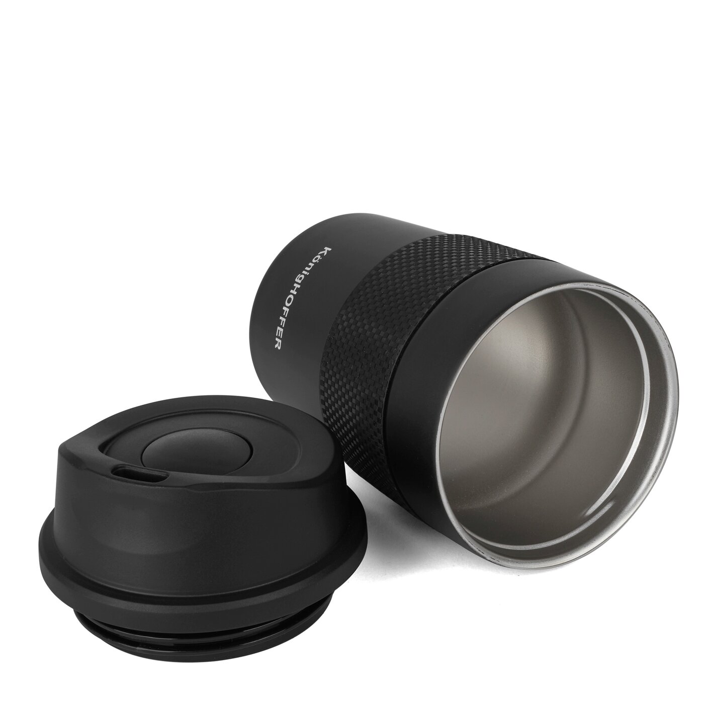 KUBEK TERMICZNY DO KAWY HERBATY KONIGHOFFER ELLIOT CZARNY 330 ML