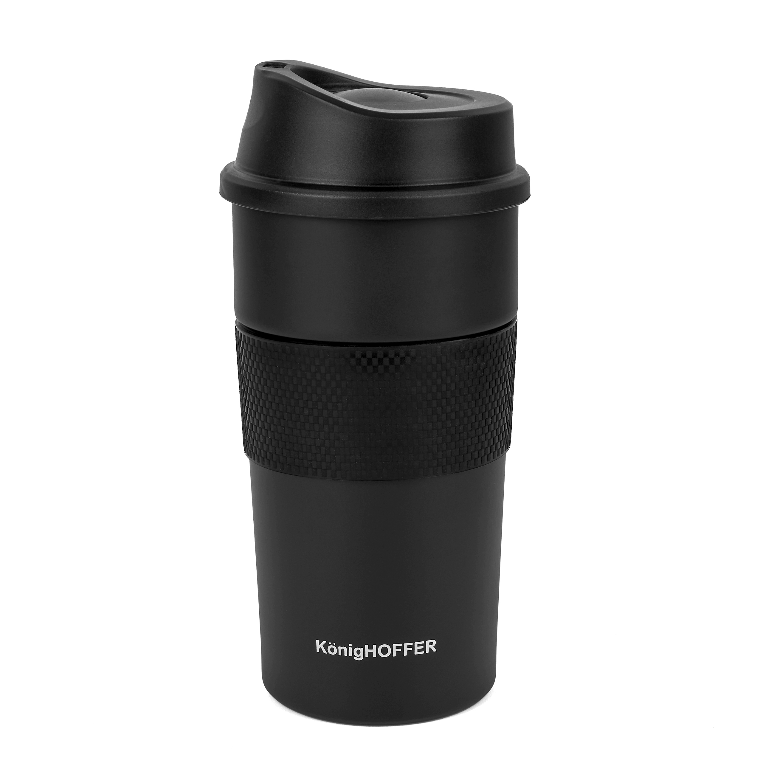 KUBEK TERMICZNY TERMOS KONIGHOFFER ELLIOT 440 ML CZARNY