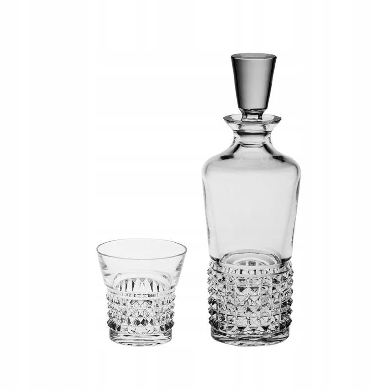 ZESTAW WHISKY KARAFKA SZKLANKI BOHEMIA TRINITY 1+6