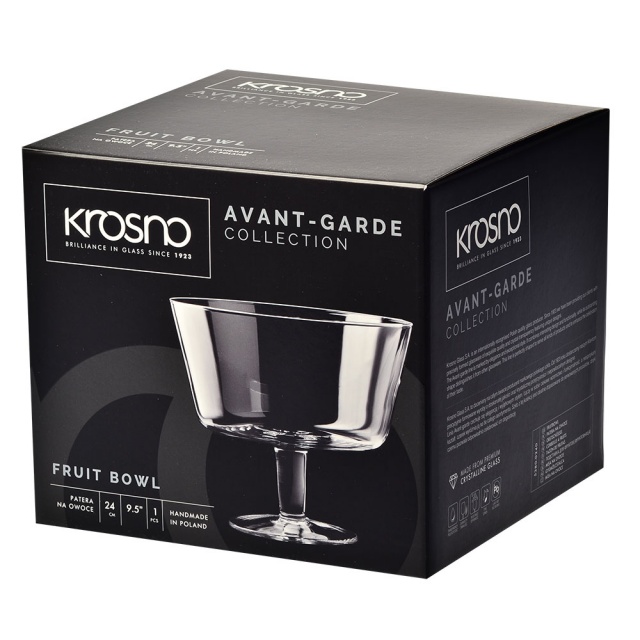 PATERA SZKLANA NA NODZE KROSNO AVANT-GARDE 24 CM