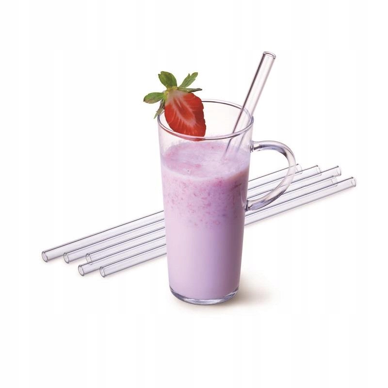 RURKA SZKLANA SŁOMKA PROSTA EKO 20 CM 6 SZT SIMAX