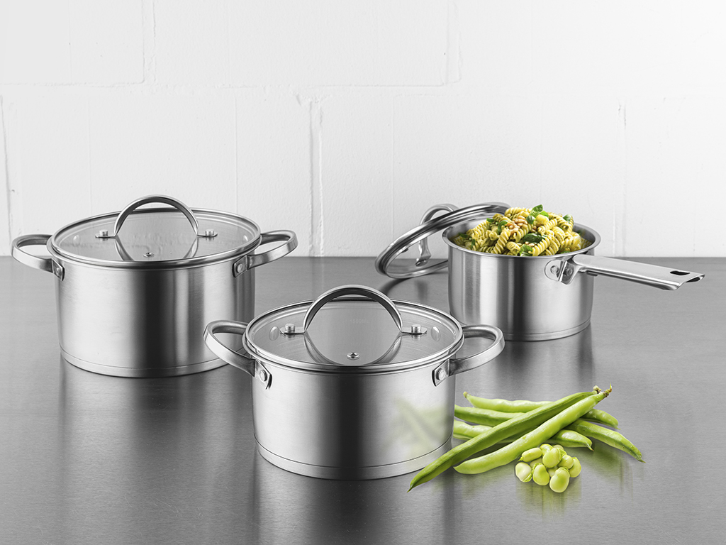 ZESTAW GARNKÓW STALOWYCH FLORINA FAVA 6 EL