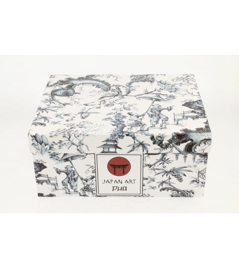 FILIŻANKI ZE SPODKIEM DUO ORIENT BLUE 250 ML X 2 SZT NA PREZENT