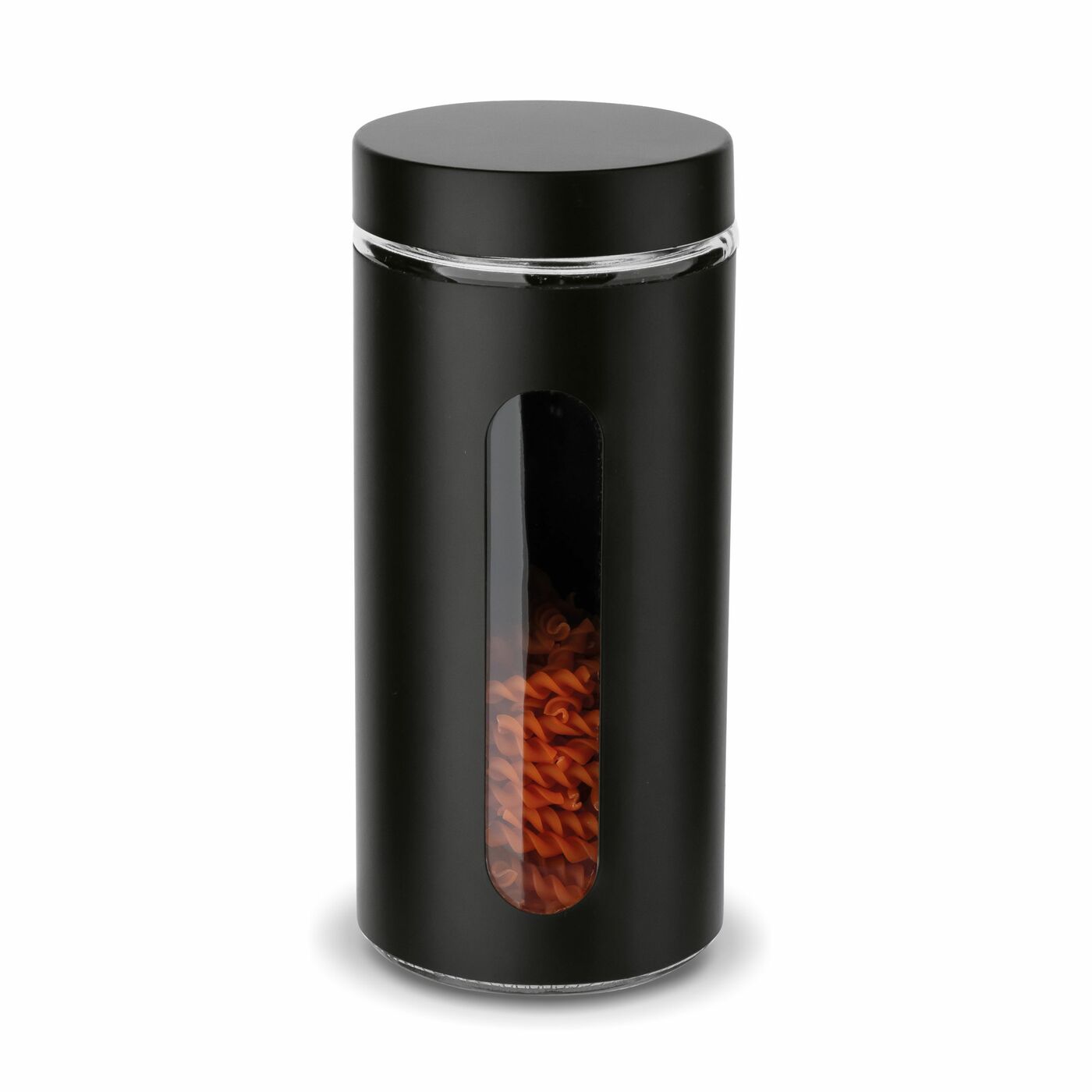 POJEMNIK Z POKRYWKĄ SZKLANY CZARNY NA ZYWNOŚĆ TADAR PRATO 1,4 L