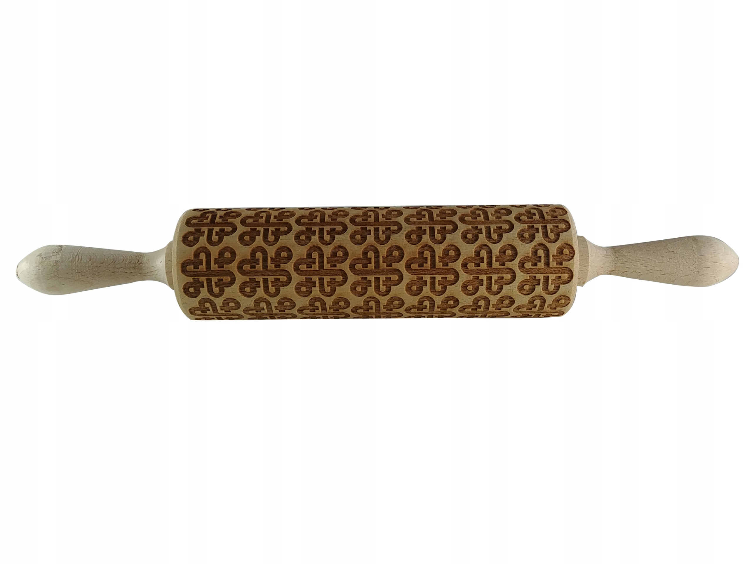 EKOLOGICZNY DREWNIANY WAŁEK GRAWEROWANY - WĘZEŁKI