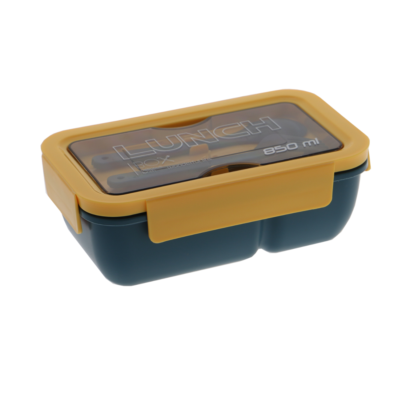 POJEMNIK Z POKRYWKĄ + SZTUĆCE LUNCHBOX LUNCH 850 ML
