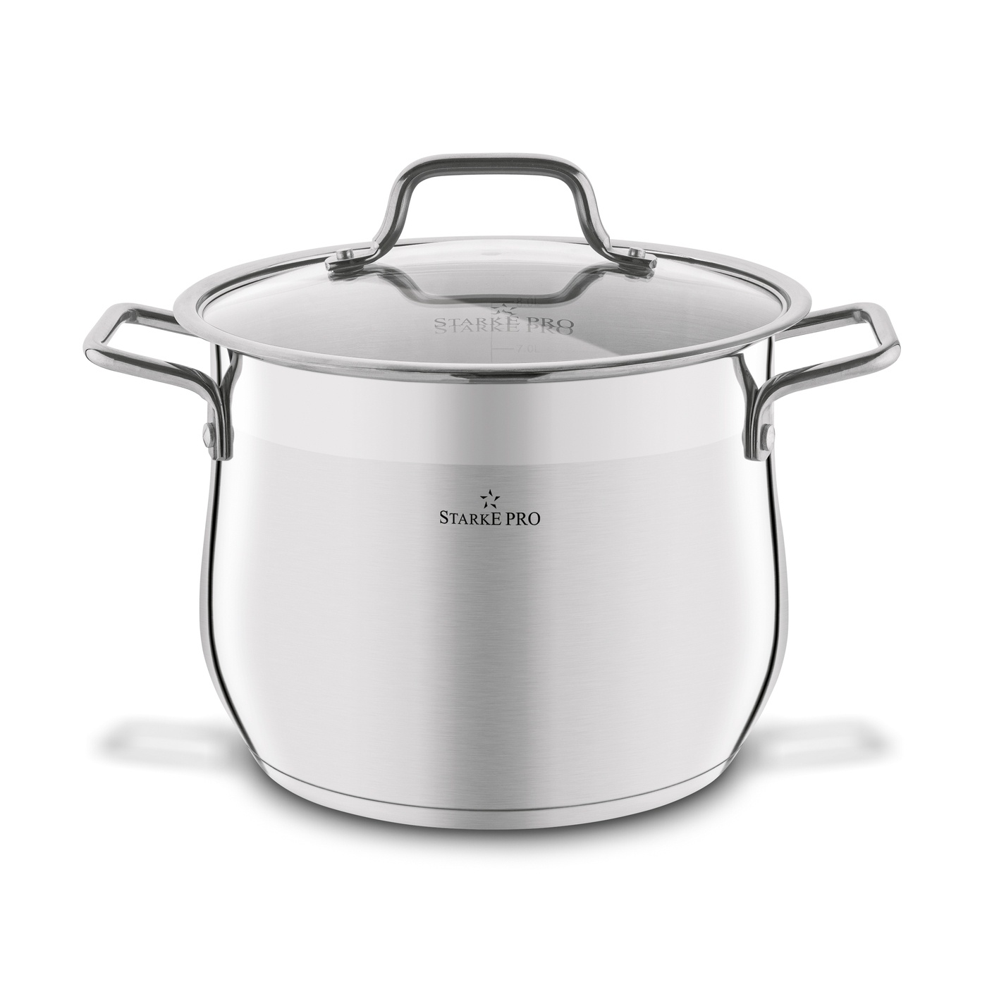 GARNEK + POKRYWKA STAL NIERDZEWNA DUŻY STARKE PREMIO ALTO 7,2 L 22 CM