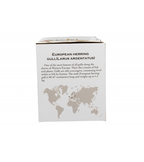 KUBEK DUŻY XXL DUO PTAKI MEWA SREBRZYSTA NA PREZENT 1000 ML