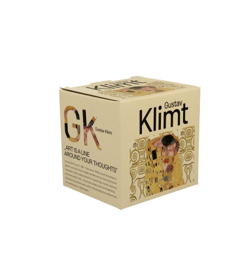 KUBEK Z ZAPARZACZEM POKRYWKĄ DUO GUSTAV POCAŁUNEK KISS ECRU 430 ML