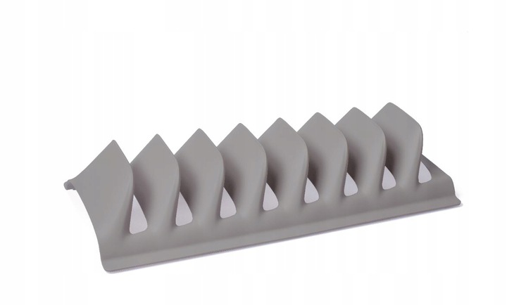 STOJAK NA TALERZE POKRYWKI PRACTIC SZARY 30 x 13 CM
