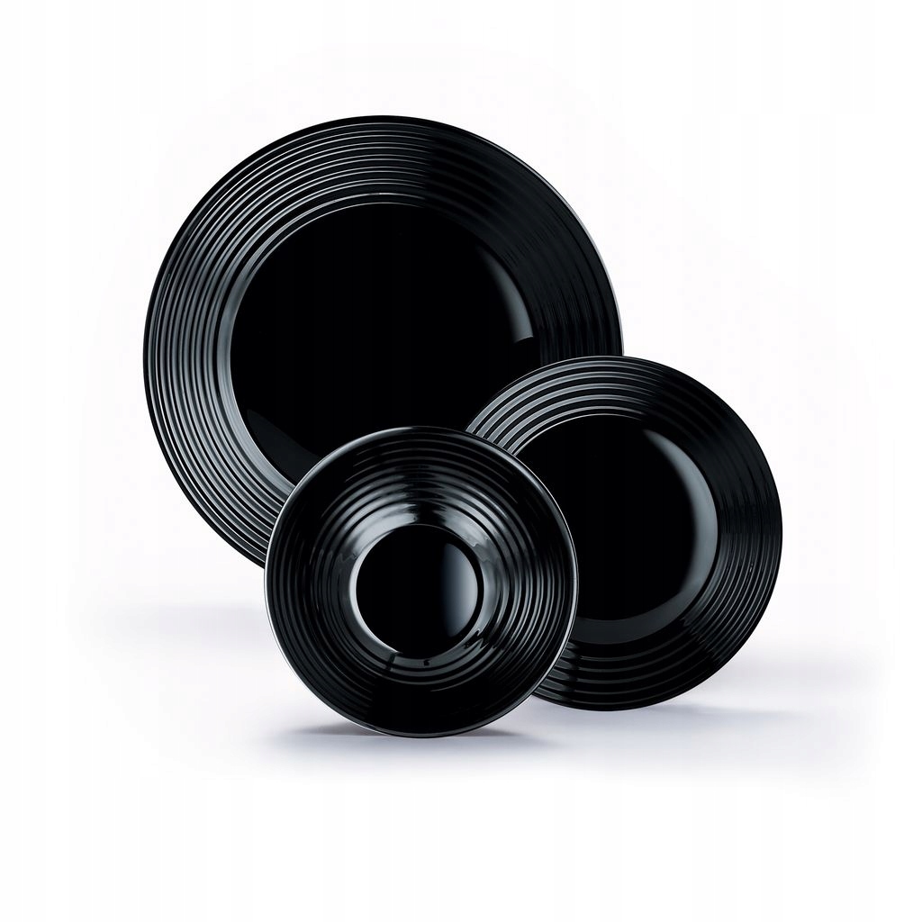 TALERZ GŁĘBOKI MISKA LUMINARC HARENA CZARNY 20