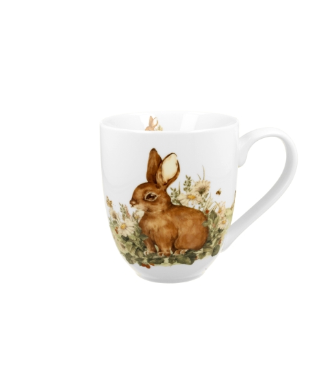 KUBEK DUŻY XXL DUO ZWIERZĘTA ZAJĄC NA PREZENT 1000 ML