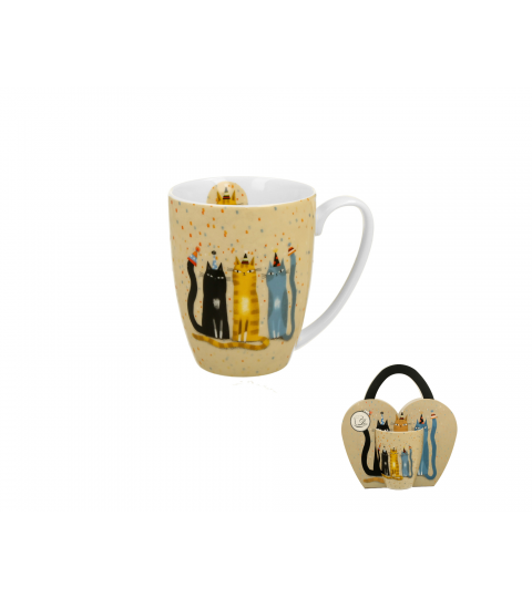 KUBEK DUO KOT KOTY PARTY IMPREZA NA PREZENT 360 ML