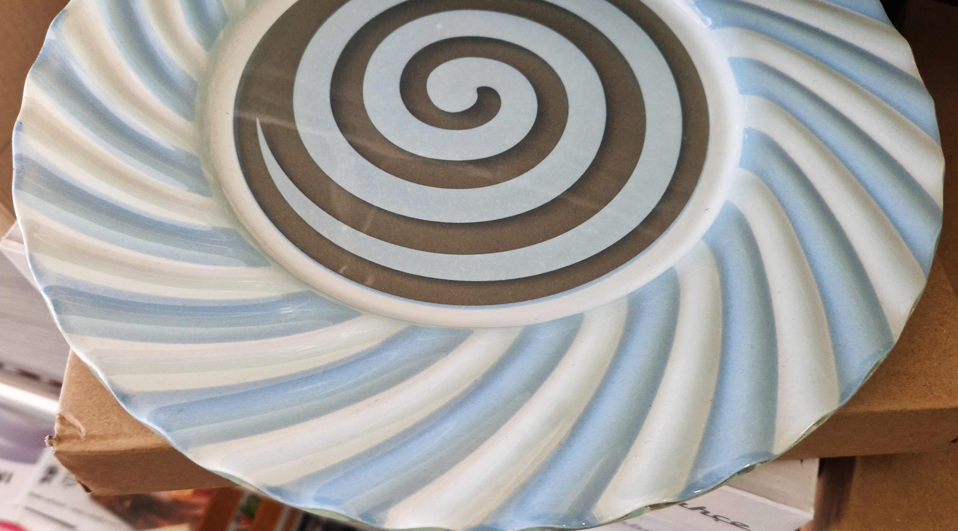 TALERZ SZKLANY PŁYTKI 30,5 CM