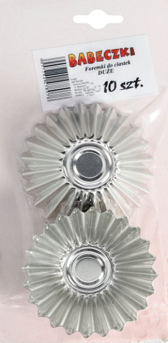 FOREMKI DO BABECZEK DUŻE PRACTIC 8 CM x 10 SZT