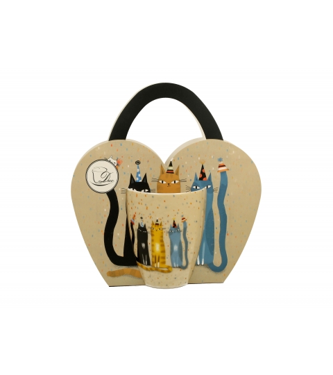 KUBEK DUO KOT KOTY PARTY IMPREZA NA PREZENT 360 ML