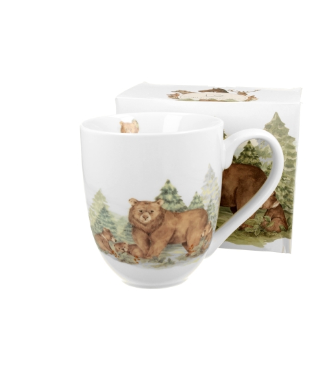 KUBEK DUŻY XXL DUO ZWIERZĘTA NIEDŹWIEDZIE NA PREZENT 1000 ML