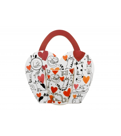 KUBEK DUO KOT KOTY SERCA NA PREZENT 360 ML