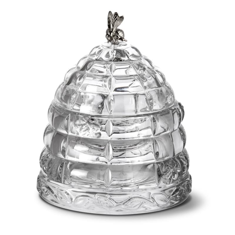 POJEMNIK NA MIÓD KRYSZTAŁOWY BOHEMIA GOLD BEE