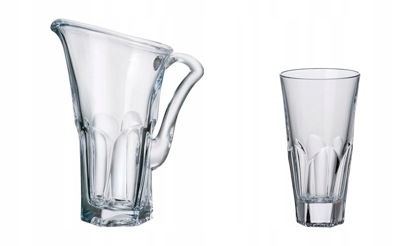 DZBANEK + SZKLANKI KRYSZTAŁ BOHEMIA APOLLO 1+6 SZT