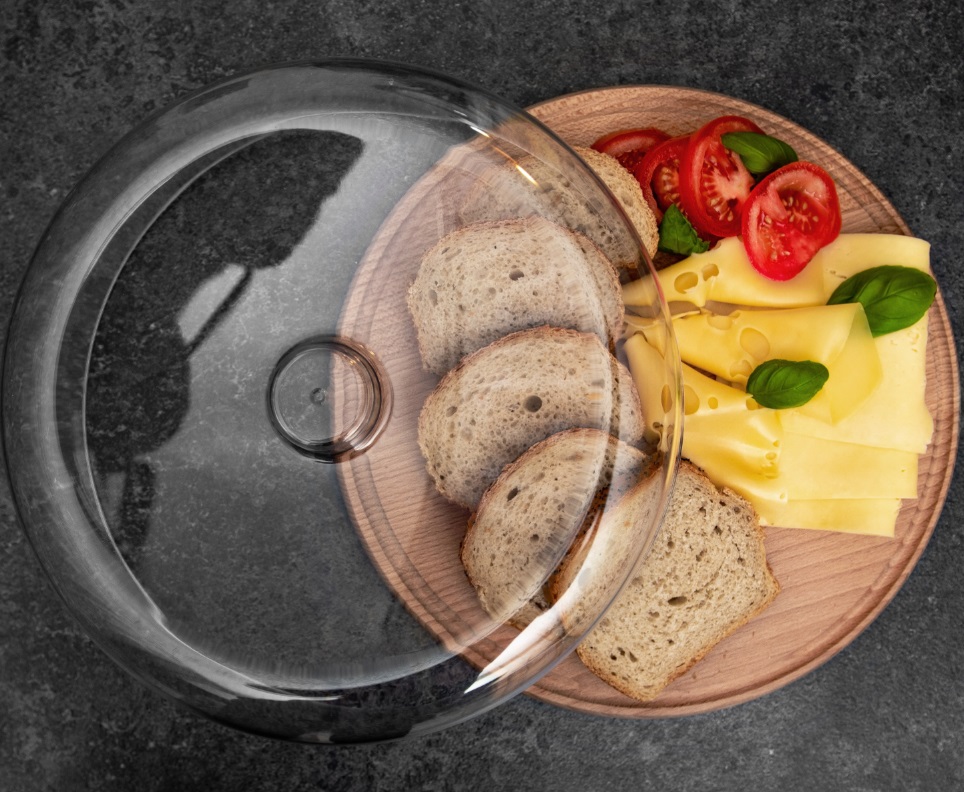 PATERA DREWNIANA Z KLOSZEM PRACTIC 30 CM