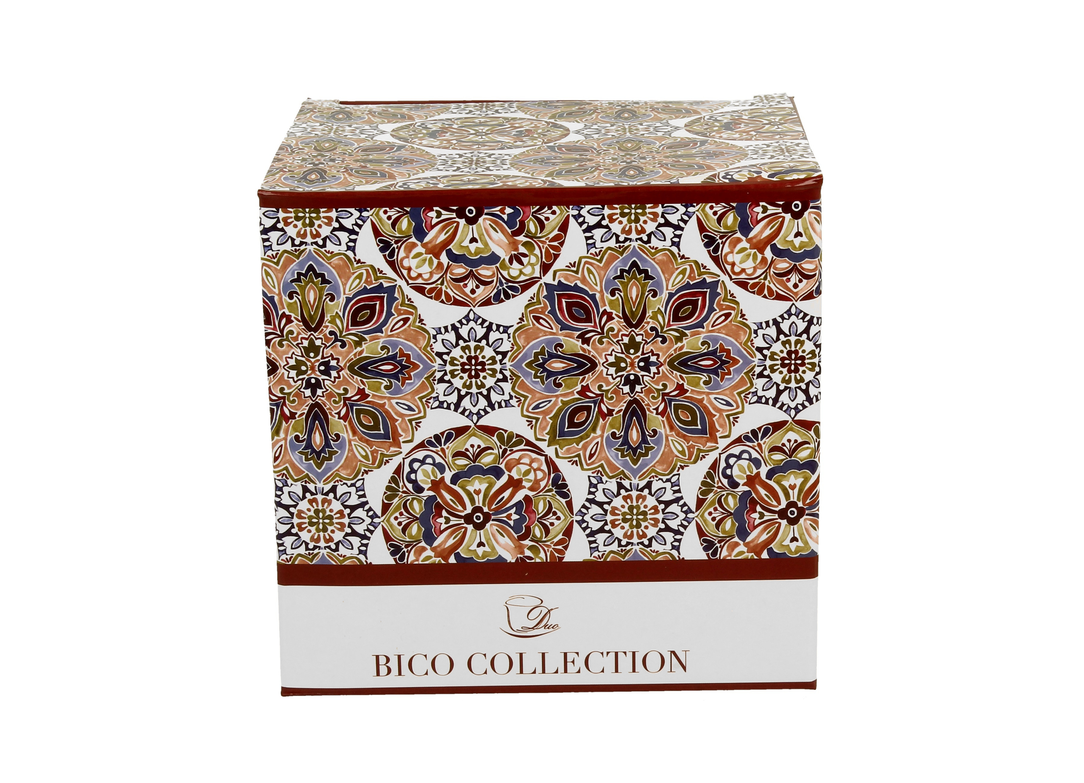 KUBEK DUŻY XXL DUO GANIKA RED CZERWONY ABSTRAKCJA 650 ML NA PREZENT