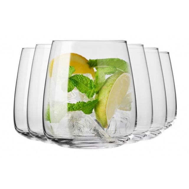 ZESTAW SZKLANEK NISKICH DO WHISKY KROSNO MODERN 420 /470 ML X 6 SZT