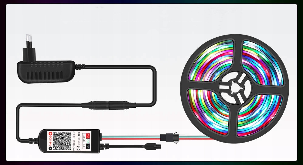 TAŚMA LED 5M RGBIC WS2811 BLUETOOTH EFEKT TĘCZY