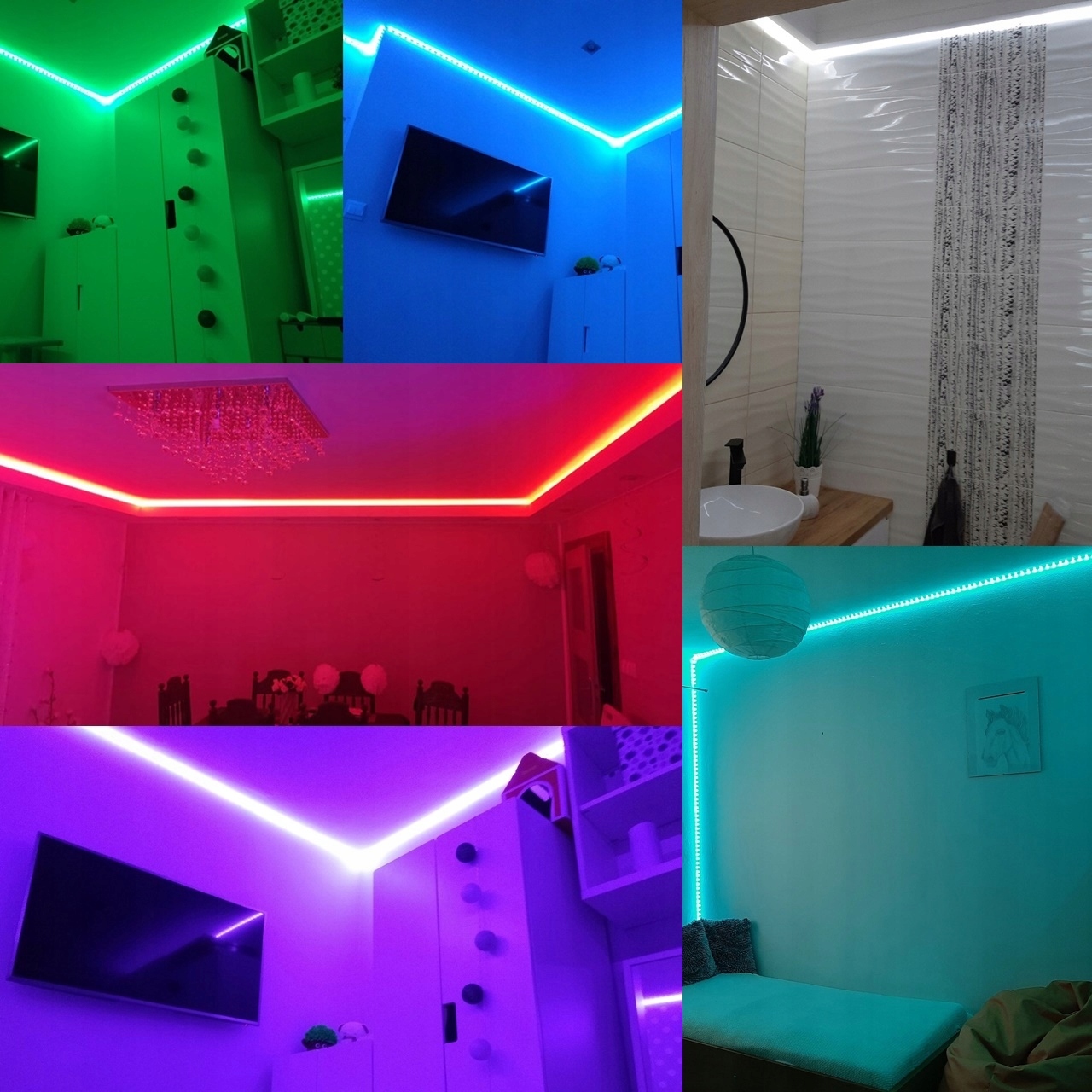 Taśma LED 10M RGB 5050 WiFi PILOT APLIKACJA TUYA